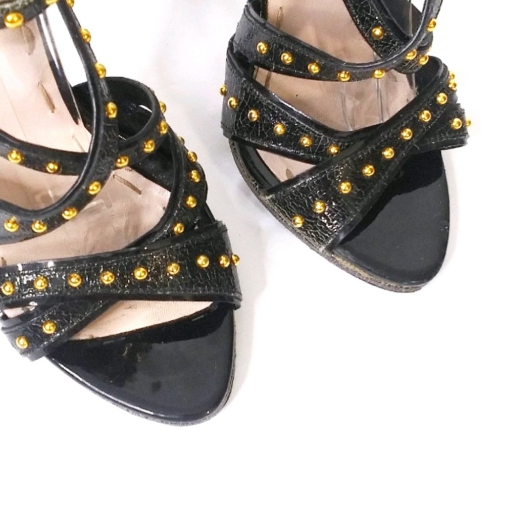 Miu Miu Black Studded Heels - Picture 3 of 16
